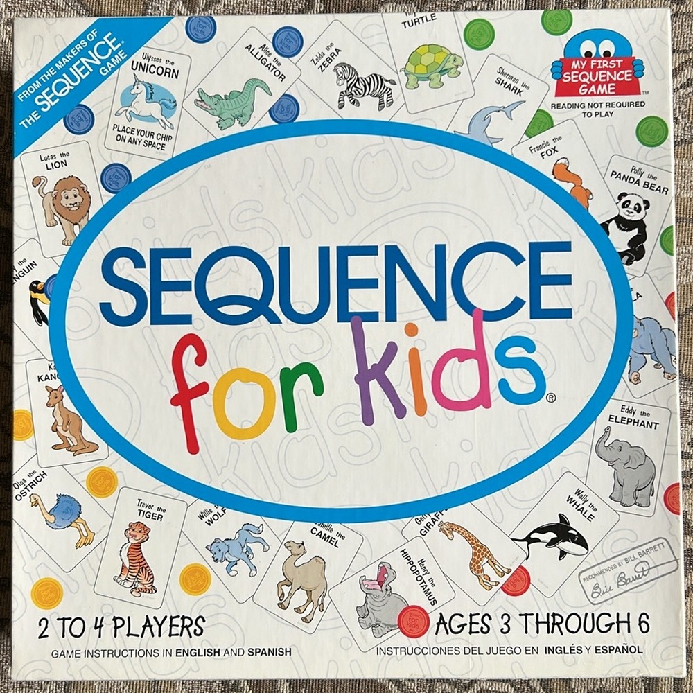 4/$20 Sequence For Kids Board Game